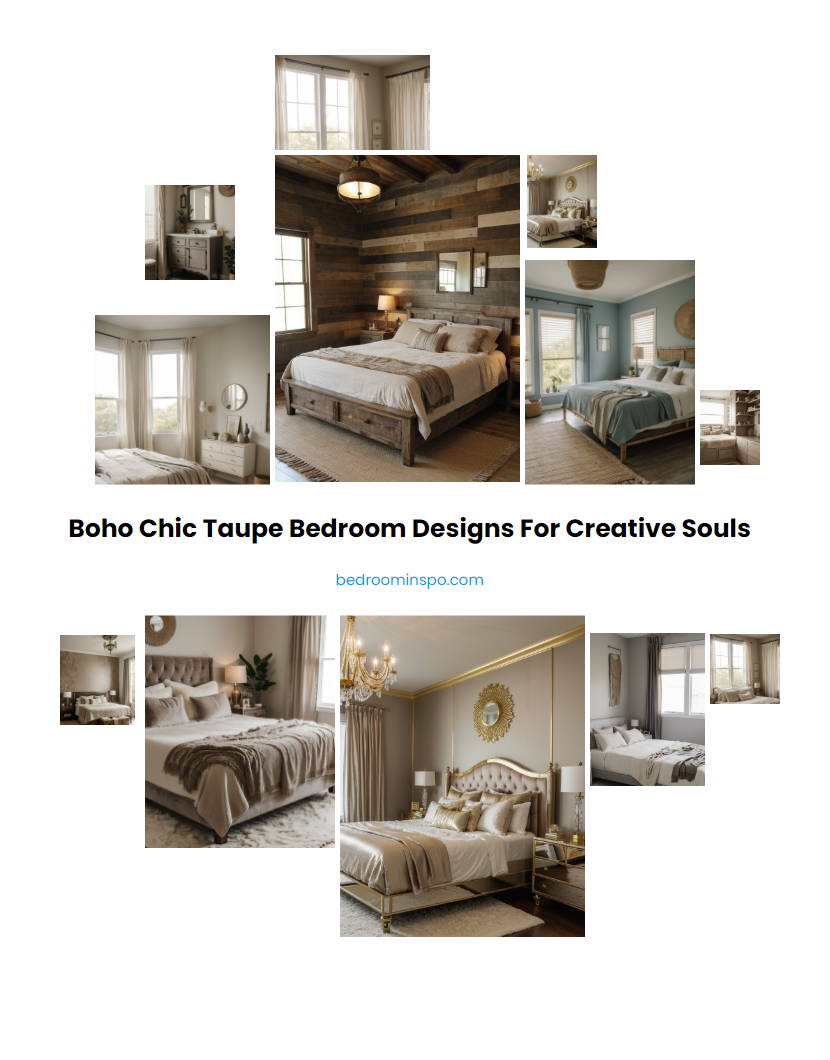 Boho Chic Taupe Bedroom Designs for Creative Souls