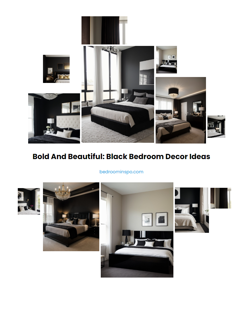 Bold and Beautiful: Black Bedroom Decor Ideas