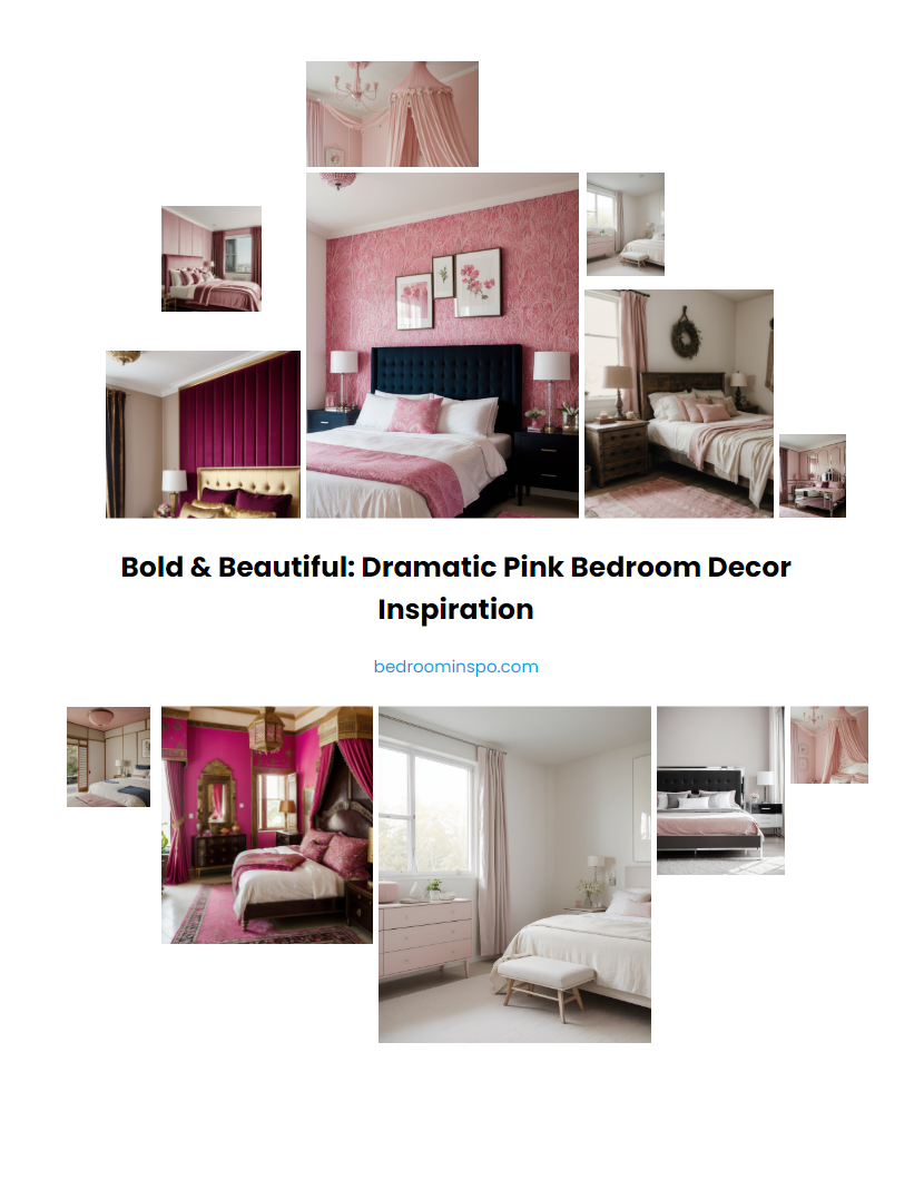 Bold & Beautiful: Dramatic Pink Bedroom Decor Inspiration