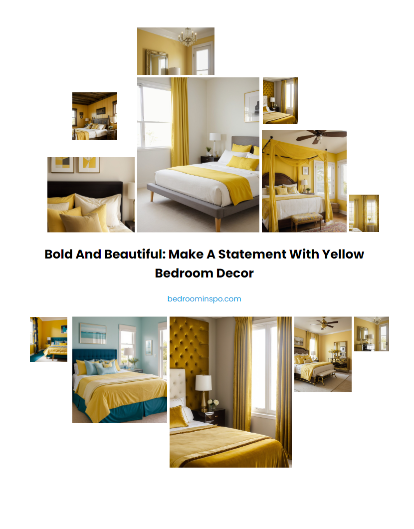 Bold and beautiful: Make a statement with yellow bedroom decor