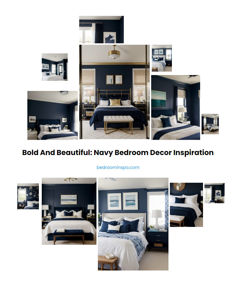 Bold and Beautiful: Navy Bedroom Decor Inspiration