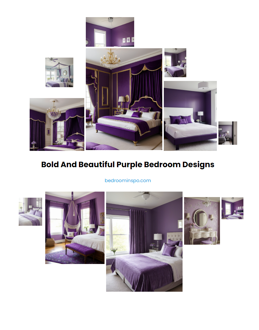 Bold and Beautiful Purple Bedroom Designs