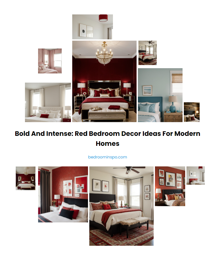 Bold and Intense: Red Bedroom Decor Ideas for Modern Homes