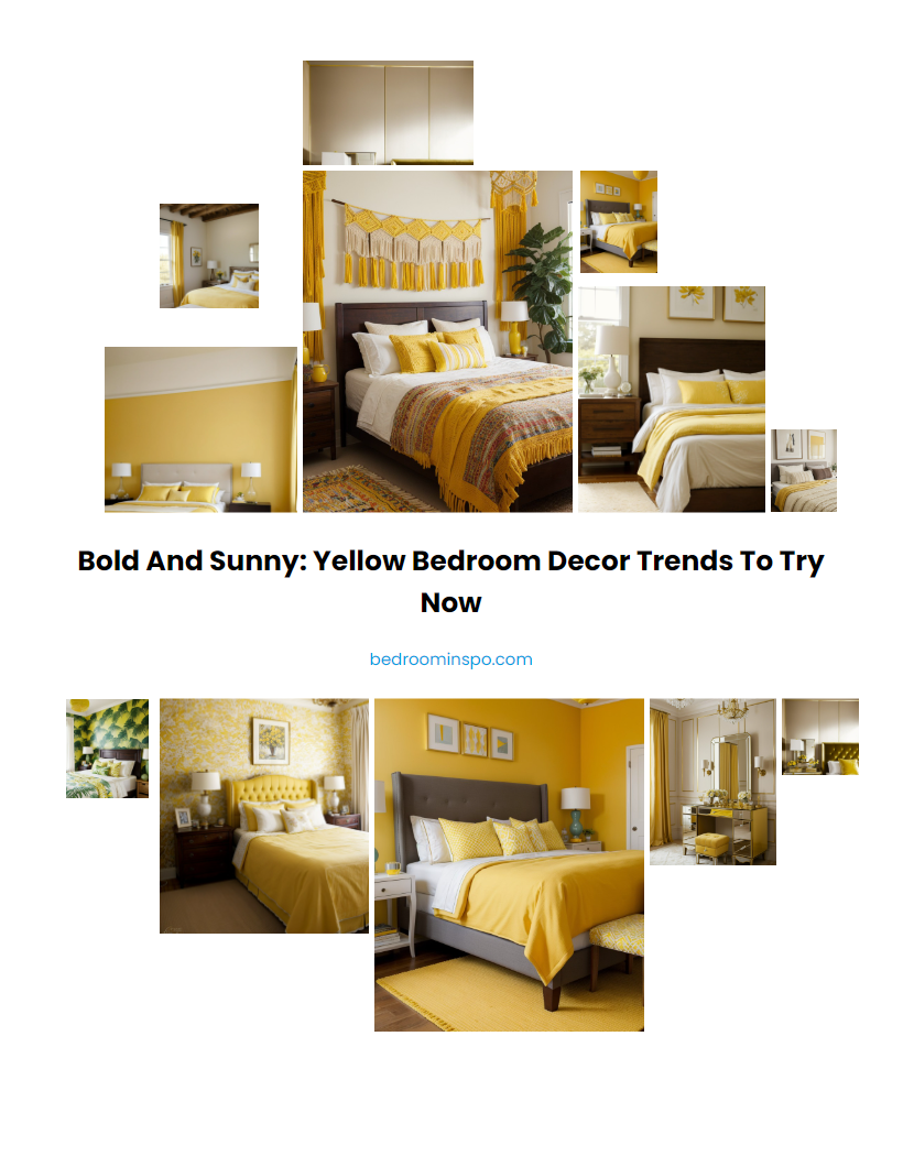 Bold and sunny: Yellow bedroom decor trends to try now