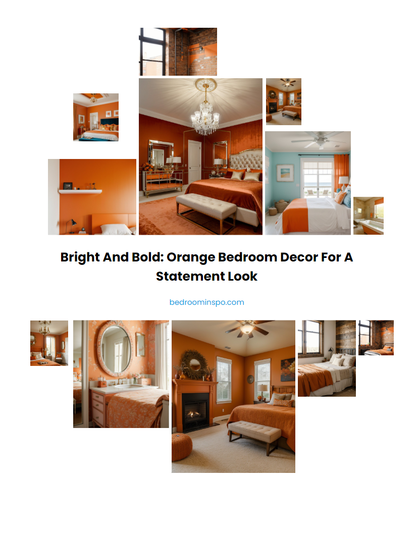 Bright and Bold: Orange Bedroom Decor for a Statement Look