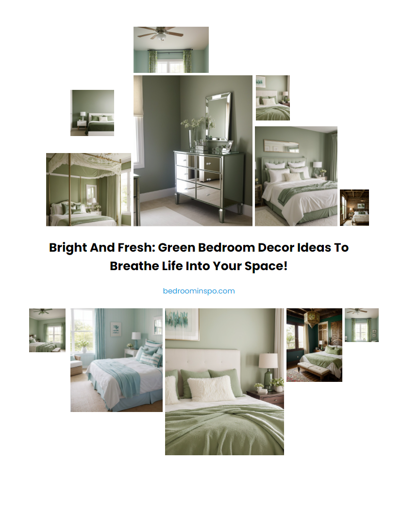 Bright and Fresh: Green Bedroom Decor Ideas to Breathe Life into Your Space!