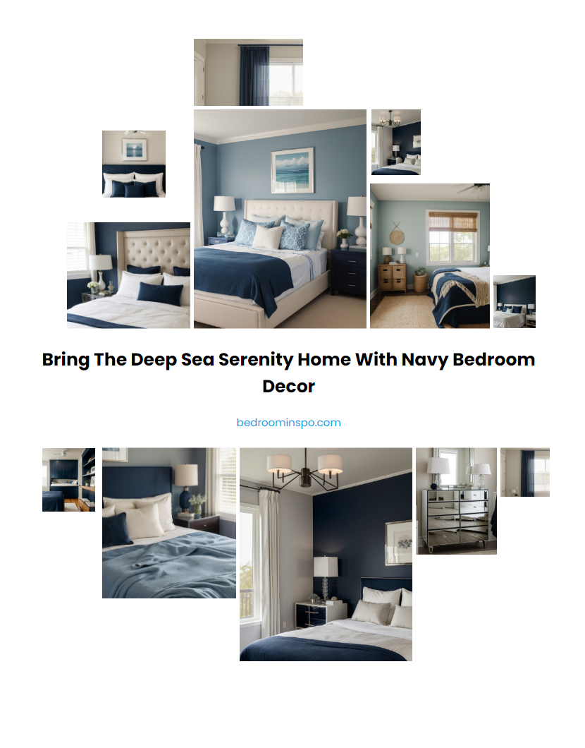 Bring the Deep Sea Serenity Home with Navy Bedroom Decor