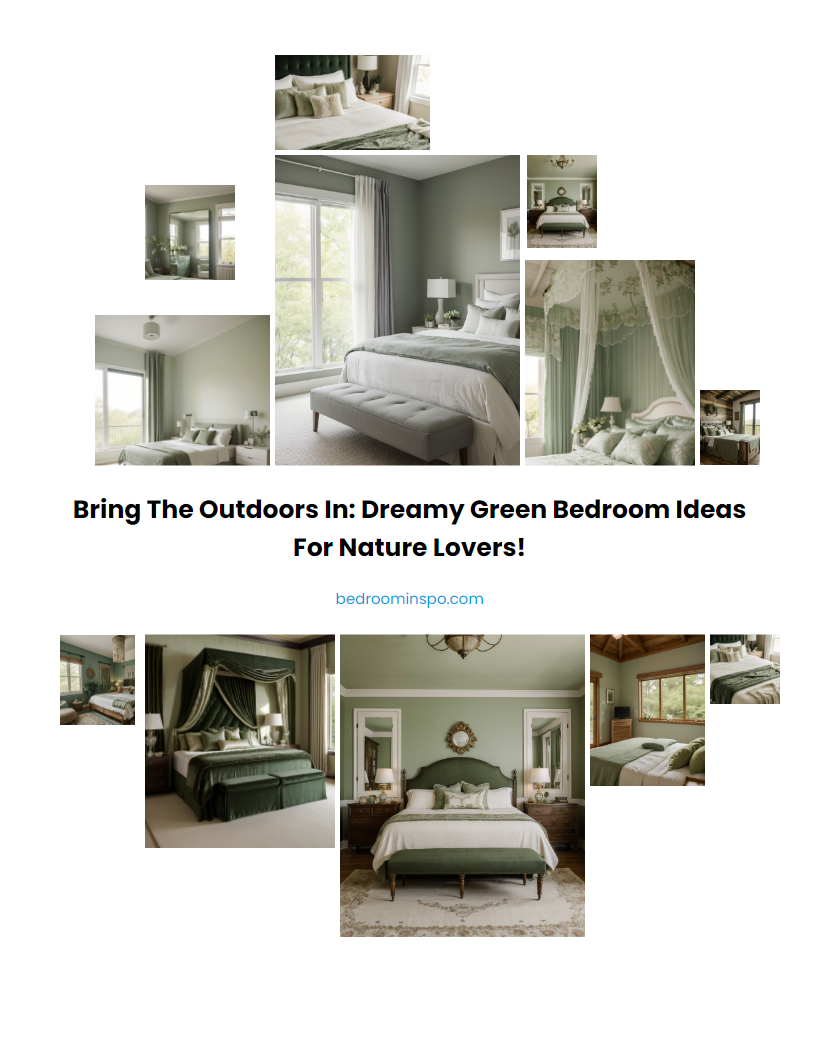 Bring the Outdoors In: Dreamy Green Bedroom Ideas for Nature Lovers!