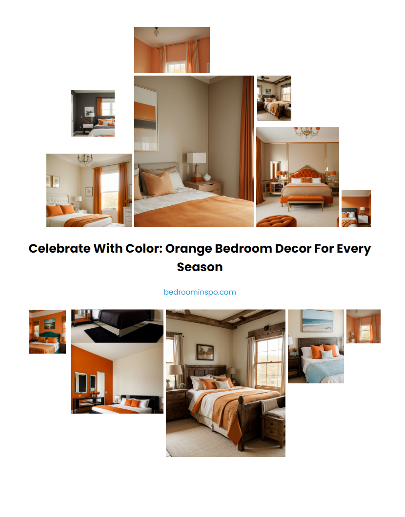 Celebrate with Color: Orange Bedroom Decor for Every Season