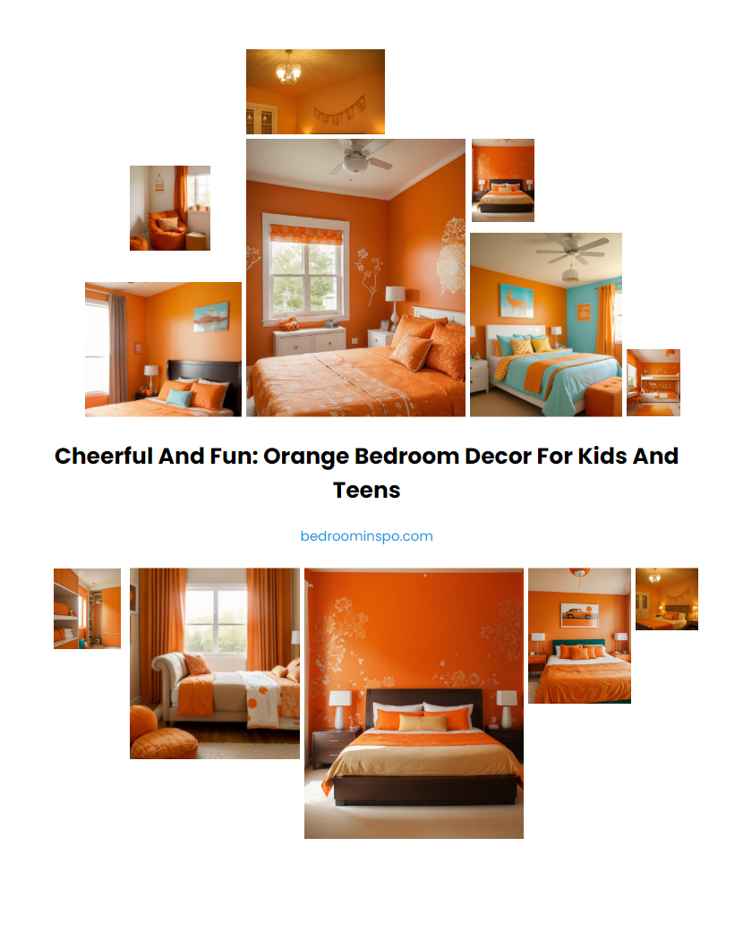 Cheerful and Fun: Orange Bedroom Decor for Kids and Teens