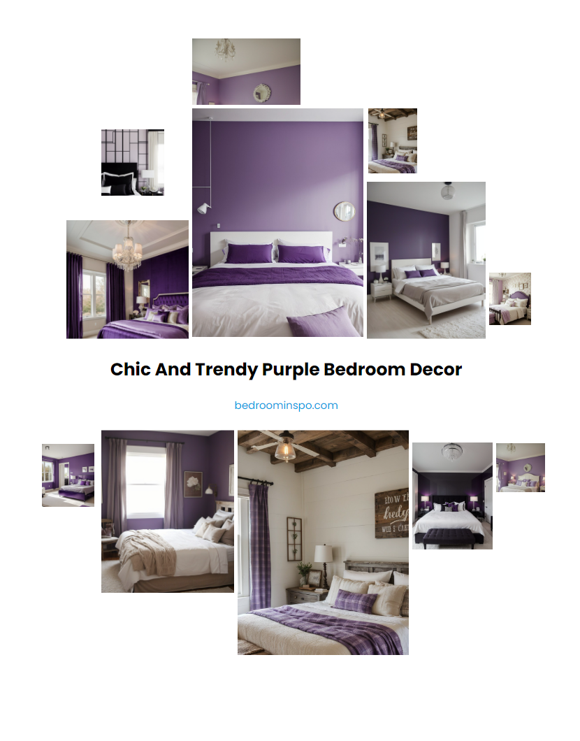 Chic and Trendy Purple Bedroom Decor