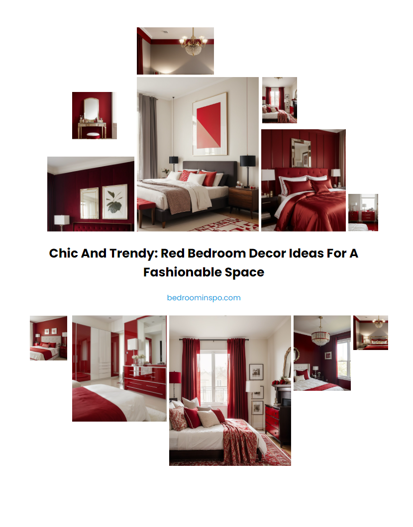 Chic and Trendy: Red Bedroom Decor Ideas for a Fashionable Space