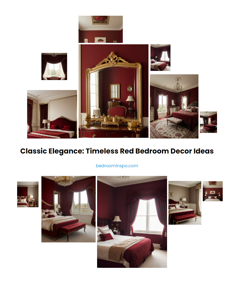 Classic Elegance: Timeless Red Bedroom Decor Ideas