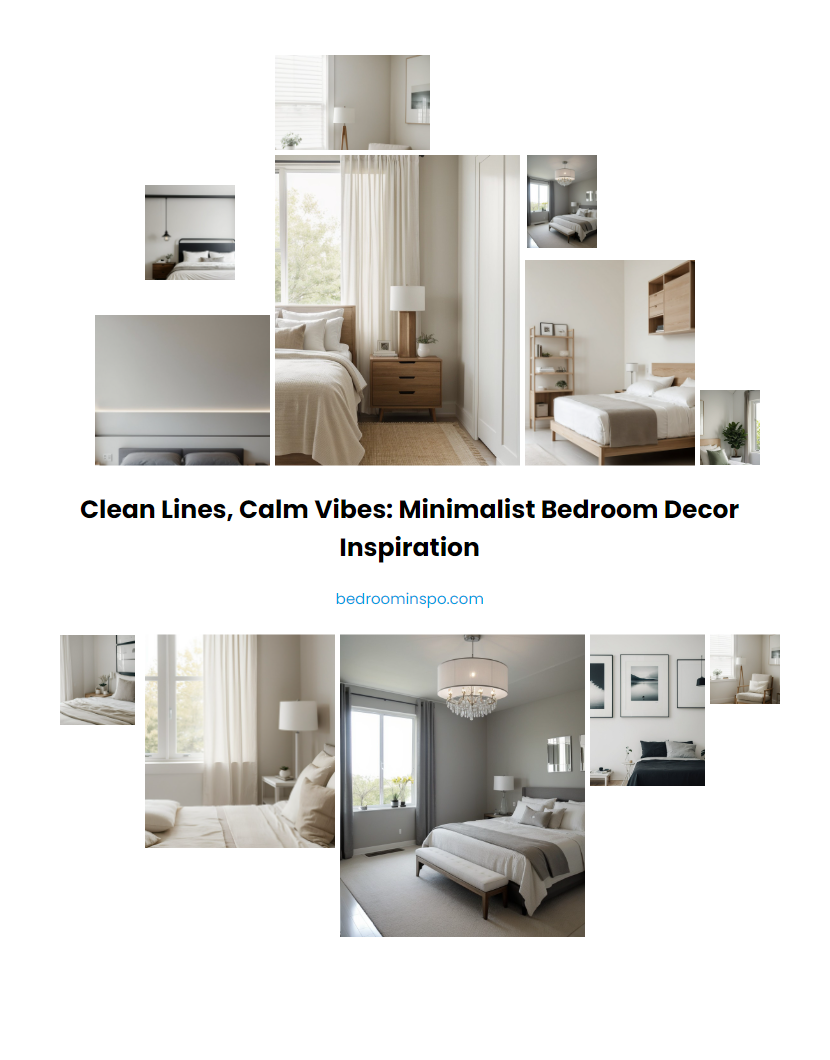 Clean Lines, Calm Vibes: Minimalist Bedroom Decor Inspiration