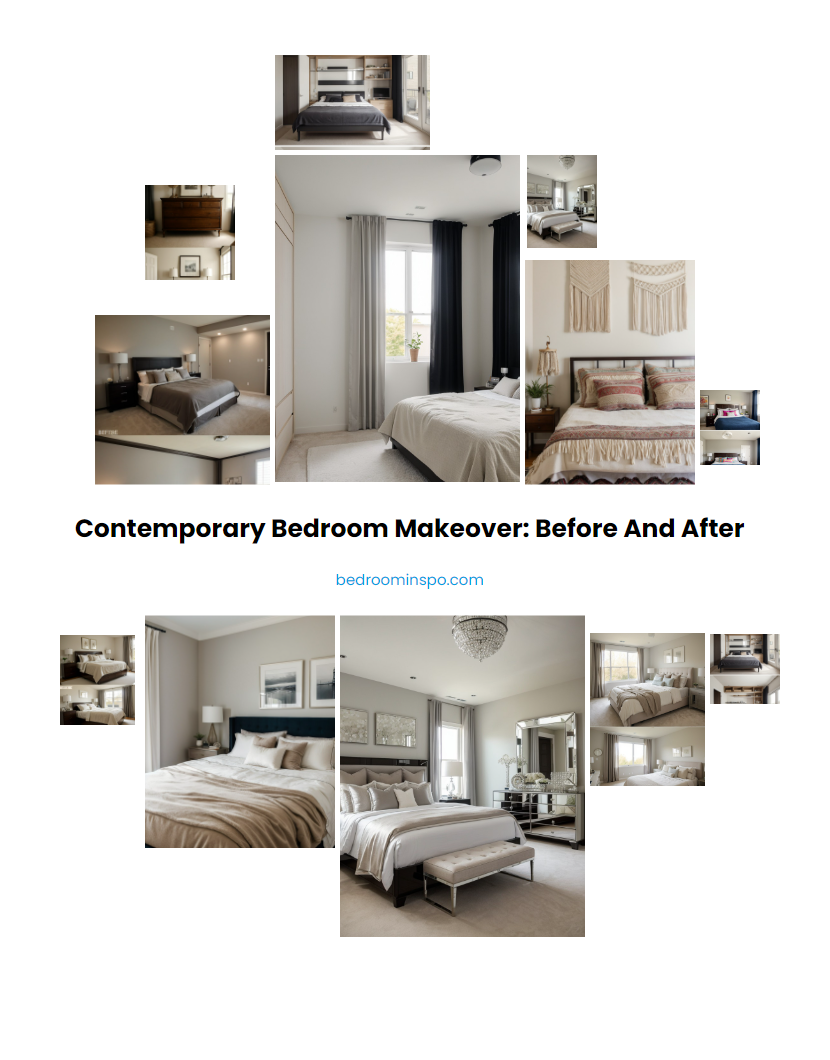 Contemporary Bedroom Makeover: Before and After