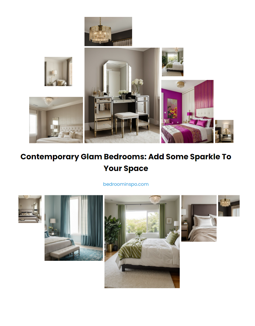 Contemporary Glam Bedrooms: Add Some Sparkle to Your Space