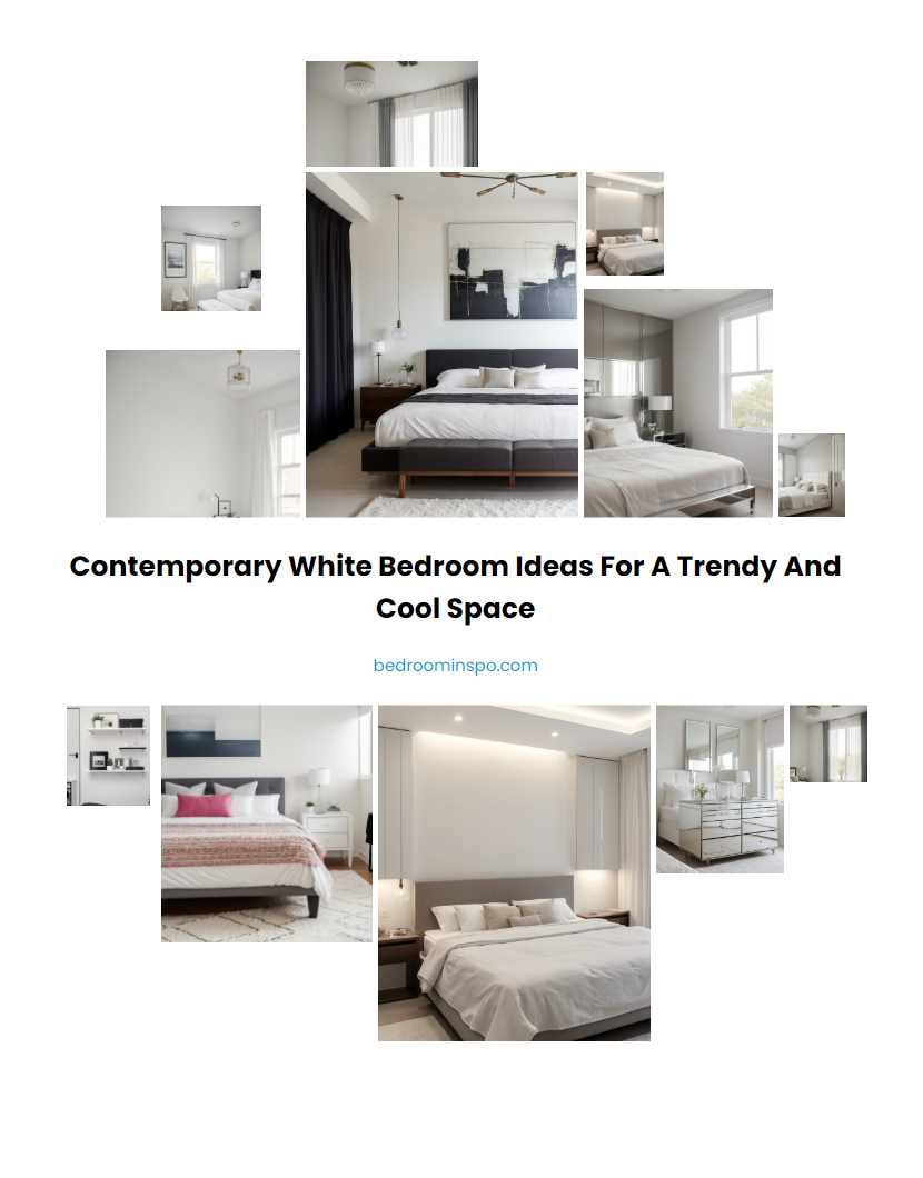 Contemporary White Bedroom Ideas for a Trendy and Cool Space