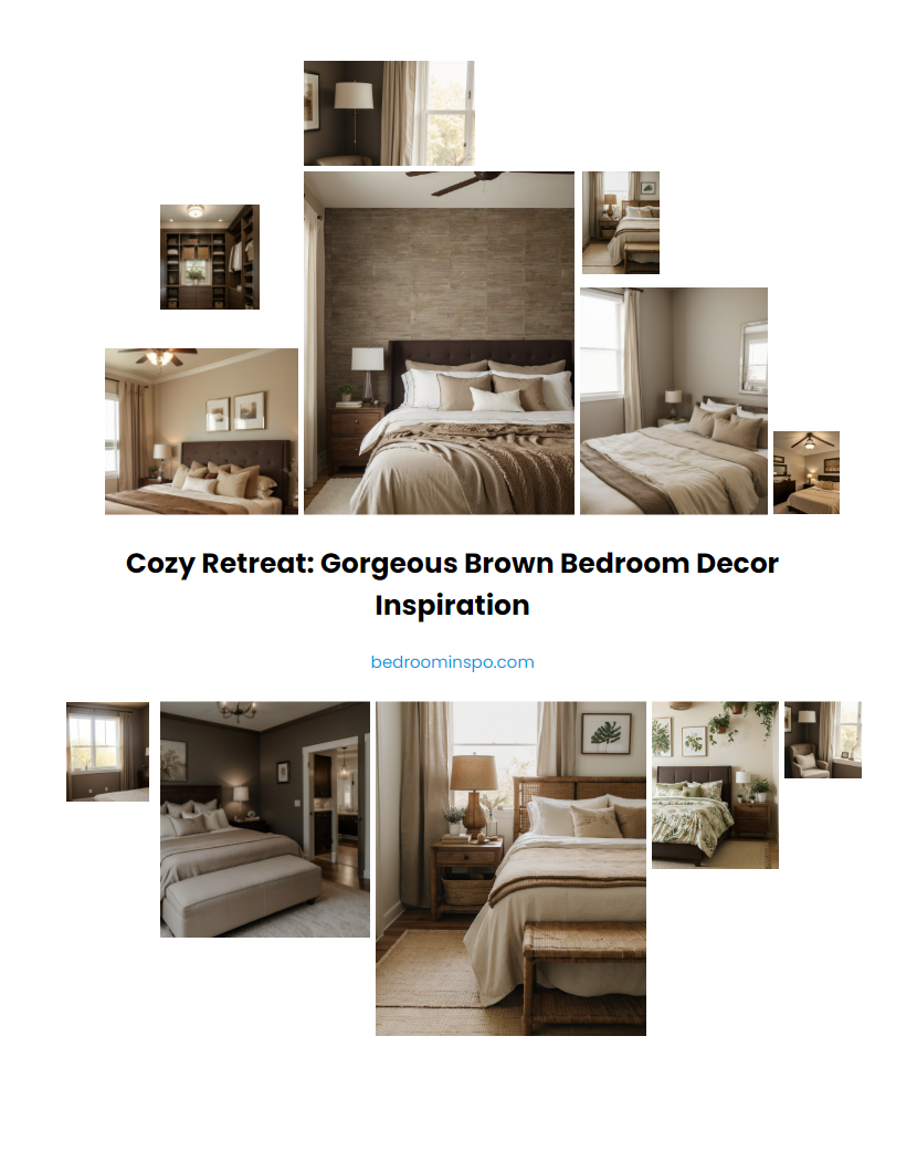 Cozy Retreat: Gorgeous Brown Bedroom Decor Inspiration