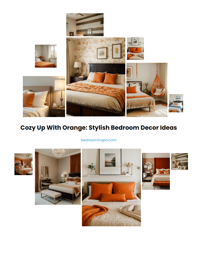 Cozy up with Orange: Stylish Bedroom Decor Ideas