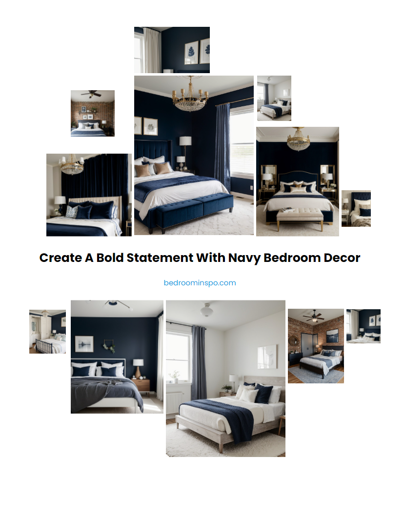 Create a Bold Statement with Navy Bedroom Decor