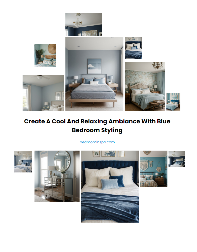 Create a Cool and Relaxing Ambiance with Blue Bedroom Styling