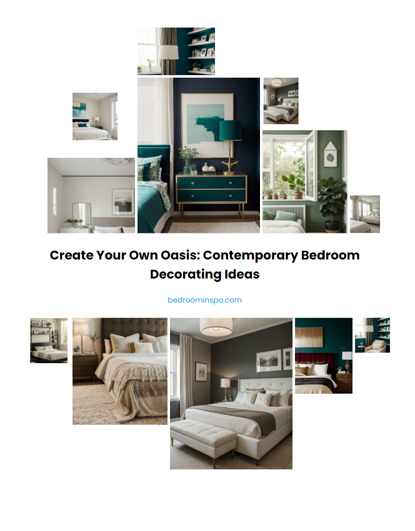 Create Your Own Oasis: Contemporary Bedroom Decorating Ideas