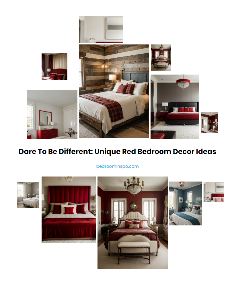 Dare to Be Different: Unique Red Bedroom Decor Ideas