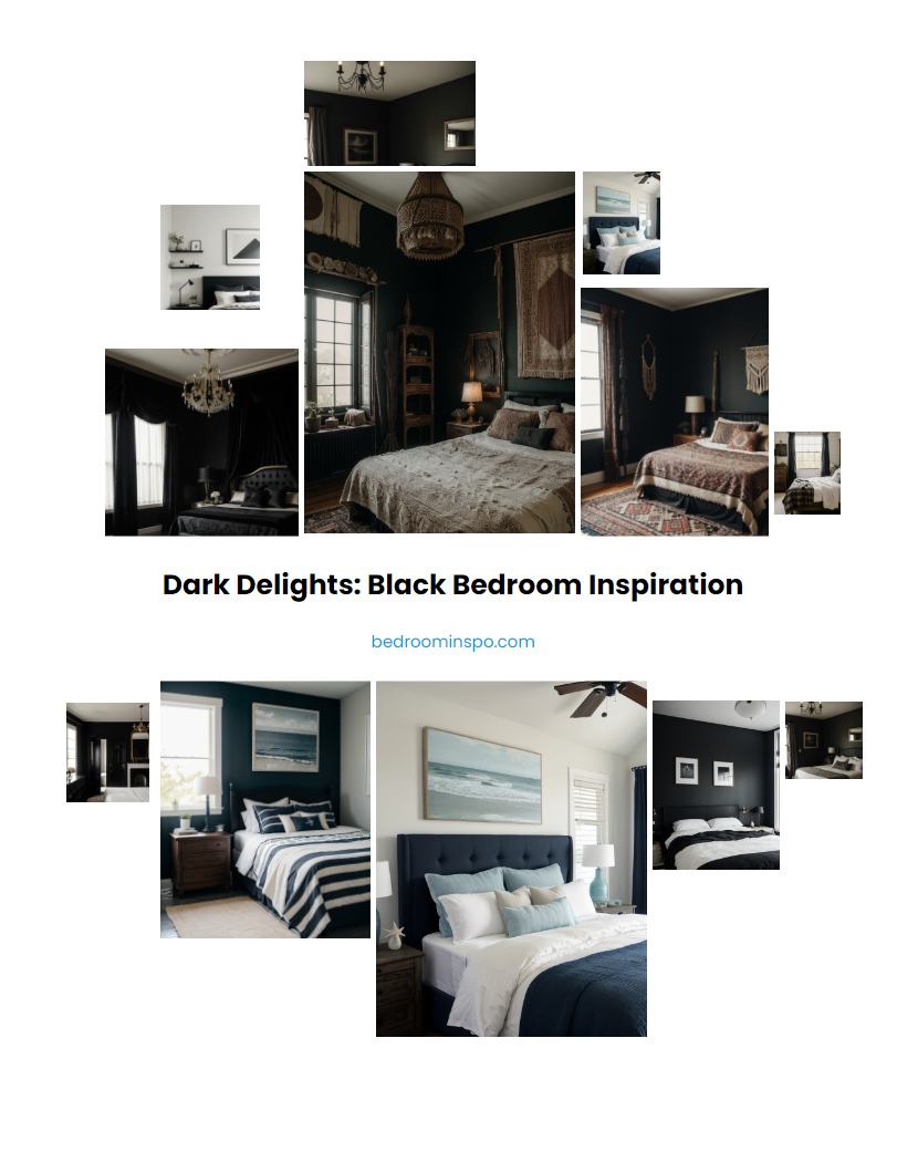 Dark Delights: Black Bedroom Inspiration