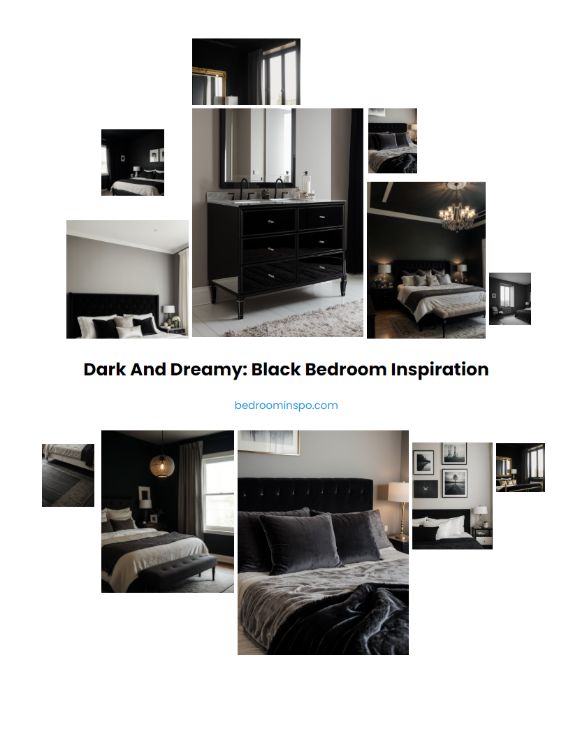 Dark and Dreamy: Black Bedroom Inspiration