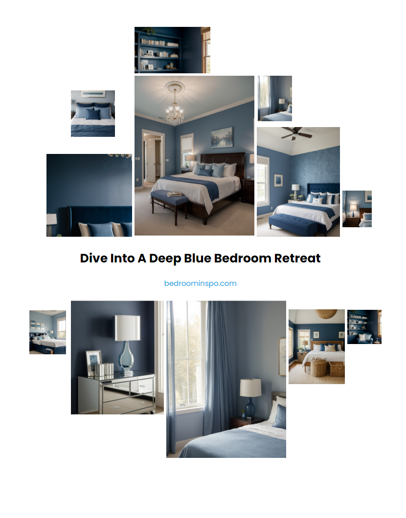 Dive into a Deep Blue Bedroom Retreat