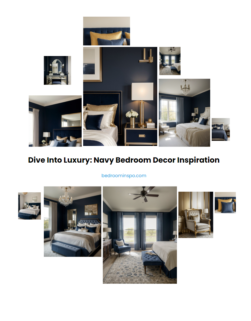 Dive into Luxury: Navy Bedroom Decor Inspiration