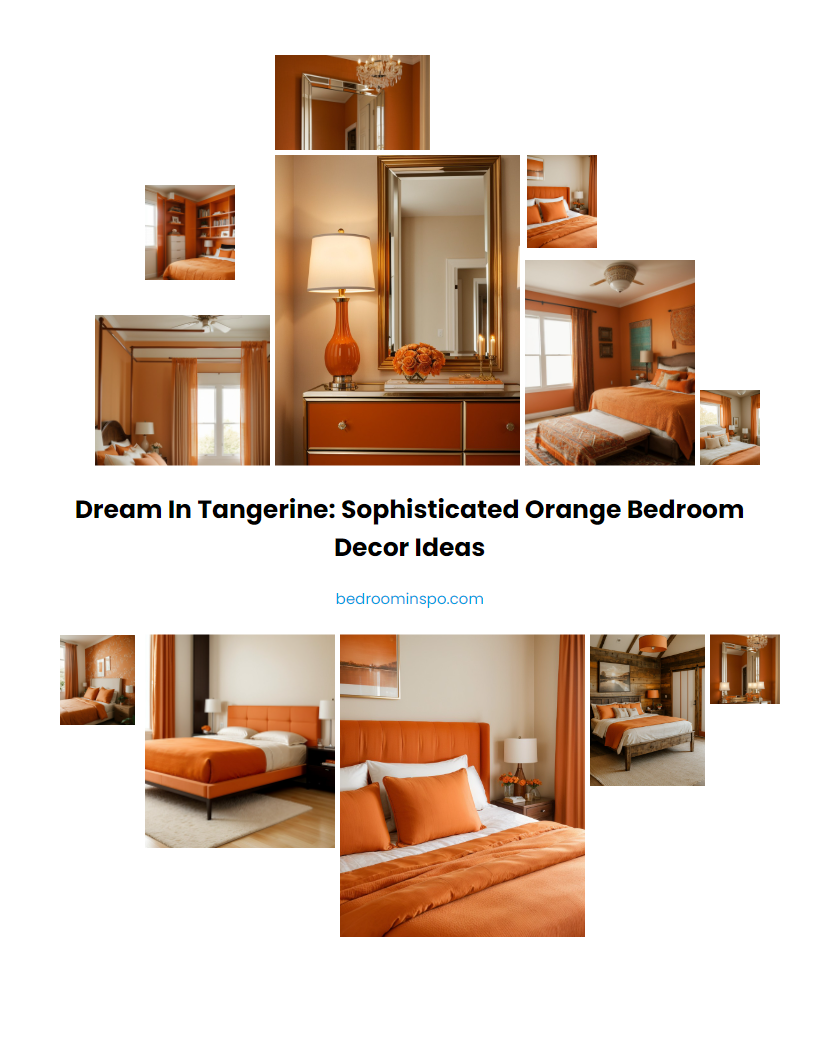 Dream in Tangerine: Sophisticated Orange Bedroom Decor Ideas