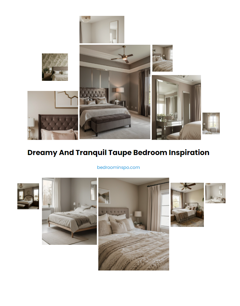 Dreamy and Tranquil Taupe Bedroom Inspiration