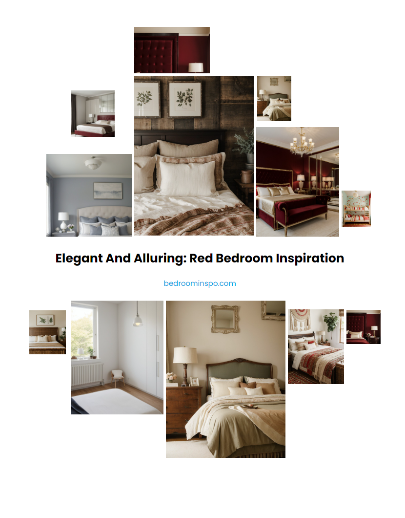 Elegant and Alluring: Red Bedroom Inspiration