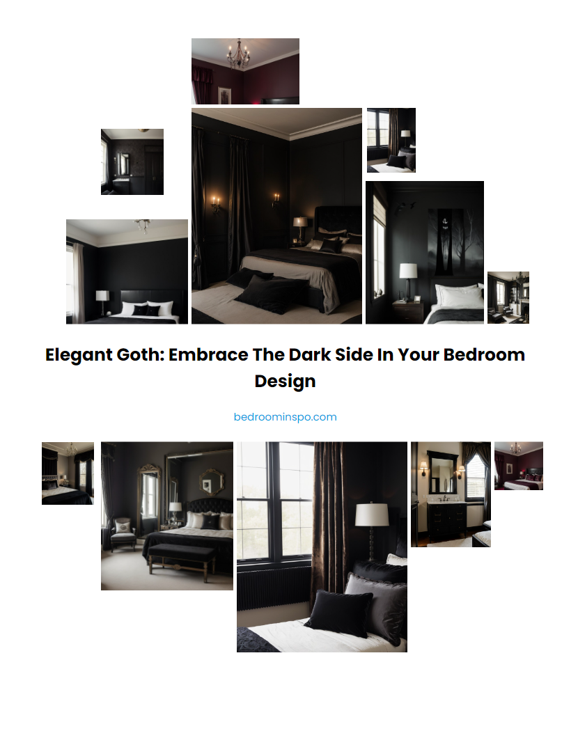 Elegant Goth: Embrace the Dark Side in Your Bedroom Design