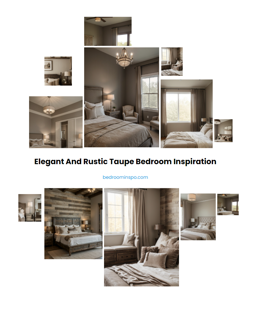 Elegant and Rustic Taupe Bedroom Inspiration