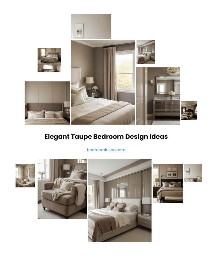 Elegant Taupe Bedroom Design Ideas