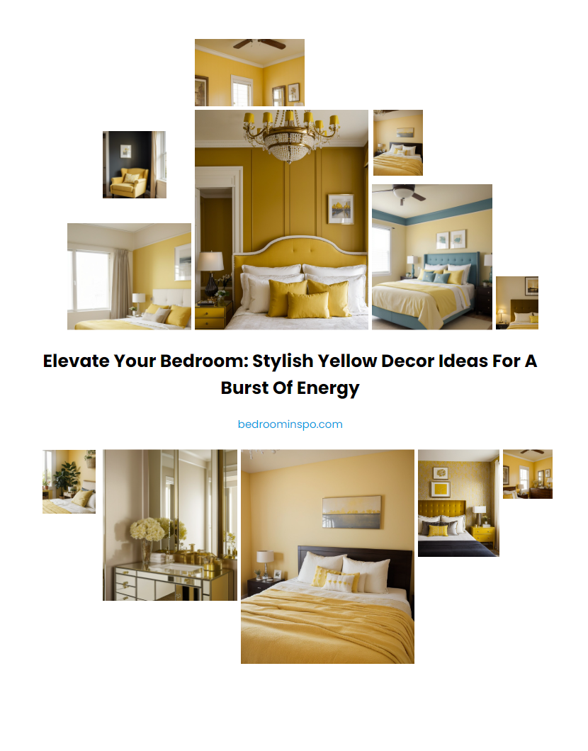 Elevate your bedroom: Stylish yellow decor ideas for a burst of energy