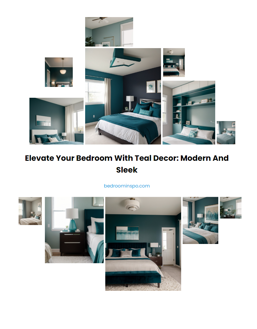 Elevate Your Bedroom with Teal Decor: Modern and Sleek