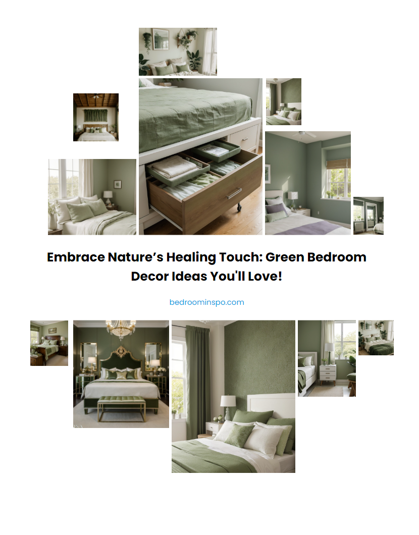 Embrace Natures Healing Touch: Green Bedroom Decor Ideas You'll Love!