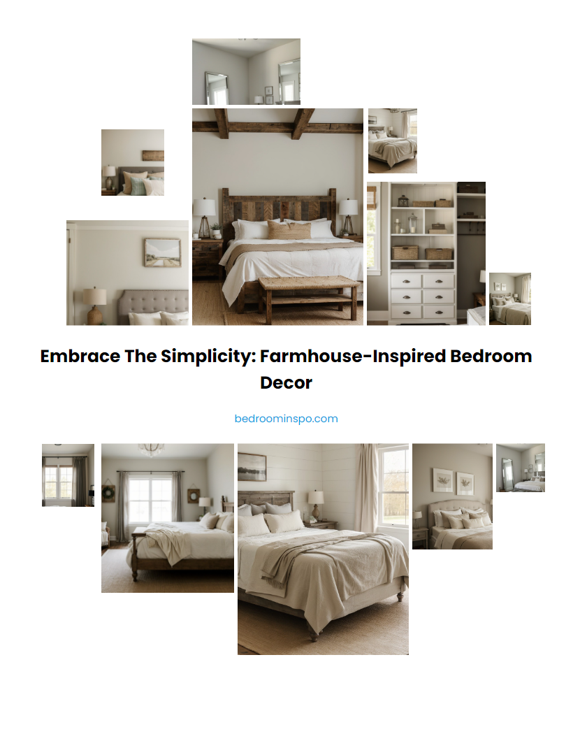 Embrace the Simplicity: Farmhouse-Inspired Bedroom Decor