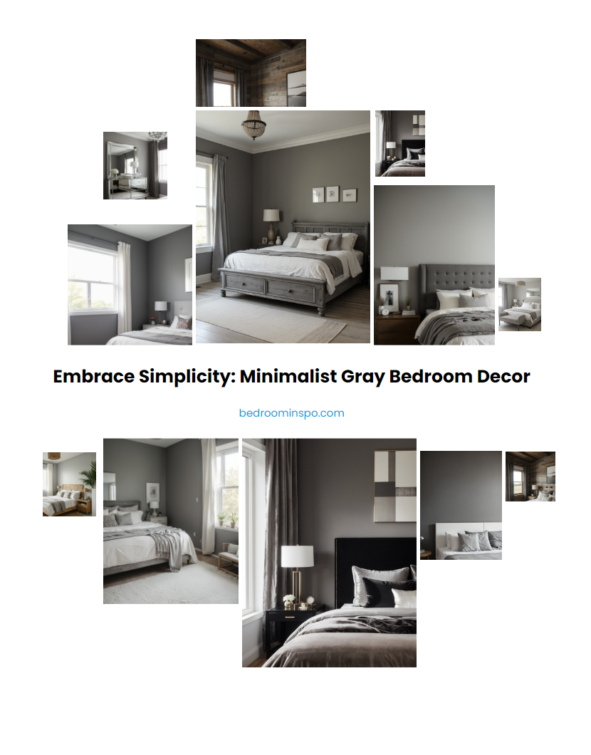 Embrace Simplicity: Minimalist Gray Bedroom Decor