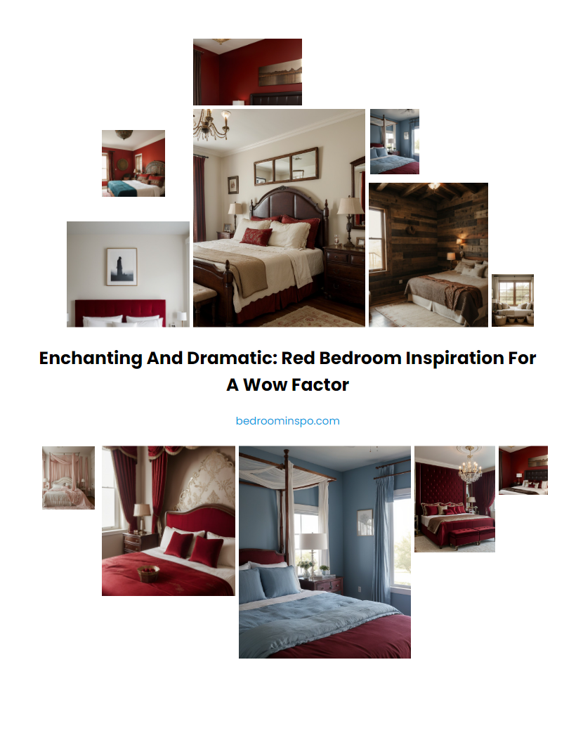 Enchanting and Dramatic: Red Bedroom Inspiration for a Wow Factor