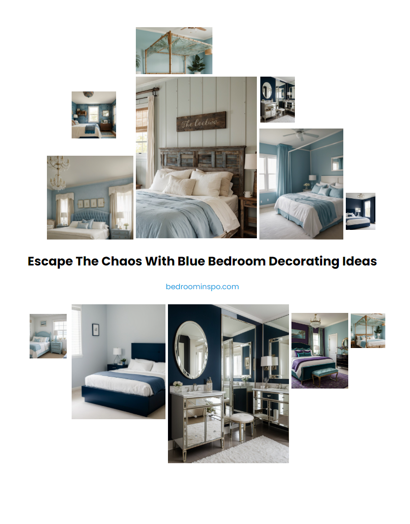 Escape the Chaos with Blue Bedroom Decorating Ideas