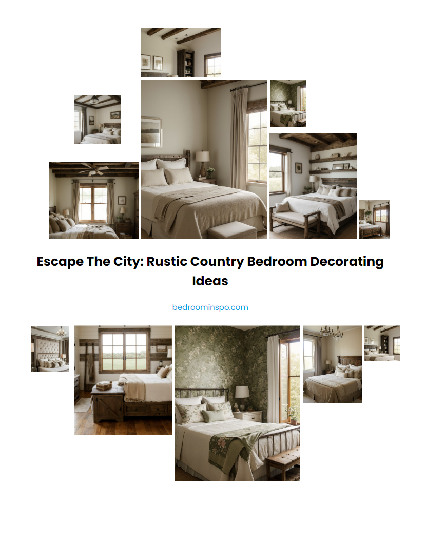 Escape the City: Rustic Country Bedroom Decorating Ideas