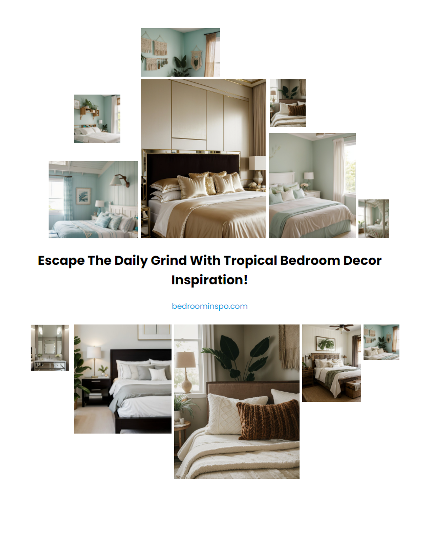 Escape the Daily Grind with Tropical Bedroom Decor Inspiration!