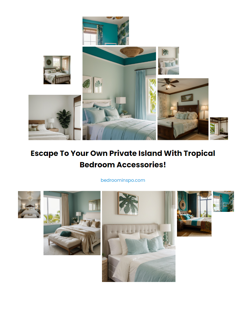 Escape to Your Own Private Island with Tropical Bedroom Accessories!