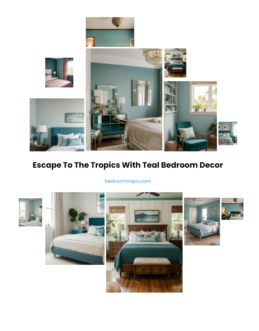 Escape to the Tropics with Teal Bedroom Decor