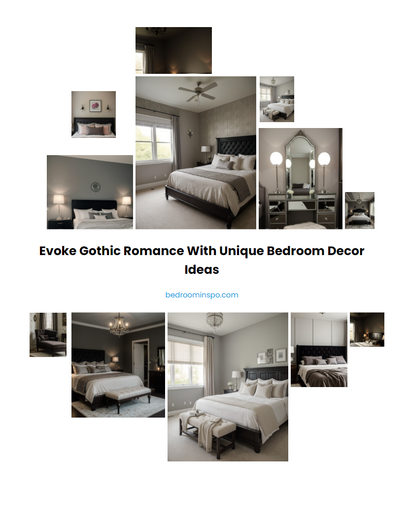 Evoke Gothic Romance with Unique Bedroom Decor Ideas