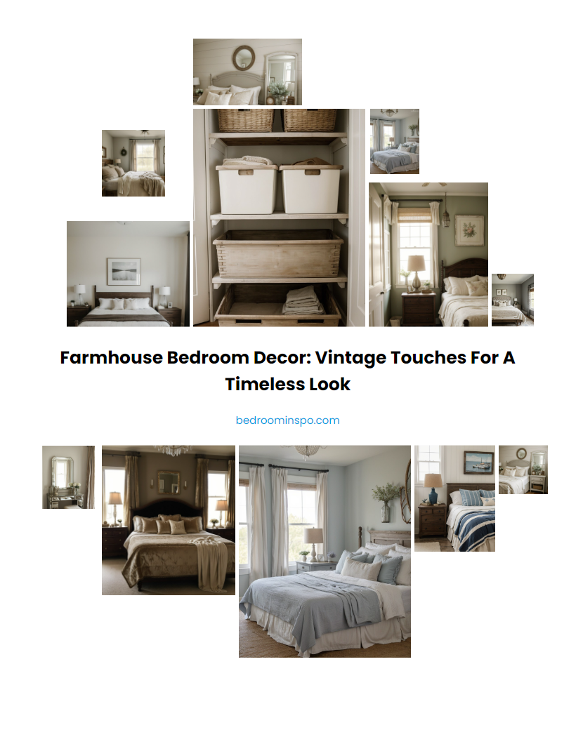 Farmhouse Bedroom Decor: Vintage Touches for a Timeless Look